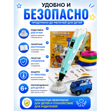 3D Ручка с набором фигурок – набор для творчества 6+ 24.5х6х25см