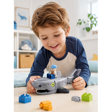 Конструктор 61132 для малышей Sharks Blocks Акула, 13 дет.