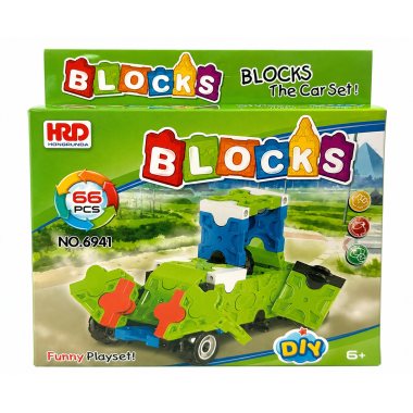 Конструктор Blocks 6943 Машинки 4 вида 12 шт в д/б 38х20х20 см