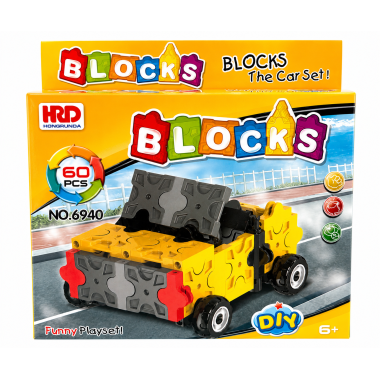 Конструктор Blocks 6943 Машинки 4 вида 12 шт в д/б 38х20х20 см