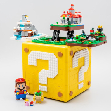 (КИЗ) Конструктор Куб со знаком вопроса Серия Super Mario 87036, 2064 дет.