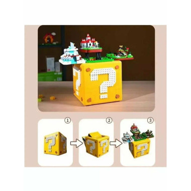 (КИЗ) Конструктор Куб со знаком вопроса Серия Super Mario 87036, 2064 дет.