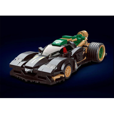 (КИЗ) Конструктор Brick Cool KC020 Серия Техник Super Running Explosion 1:24 - Темно-зеленый Wind Chi, 331дет., 29.7х18.9х8