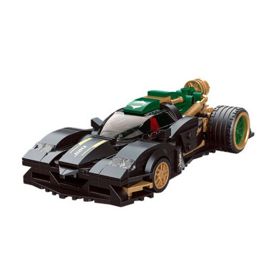 (КИЗ) Конструктор Brick Cool KC020 Серия Техник Super Running Explosion 1:24 - Темно-зеленый Wind Chi, 331дет., 29.7х18.9х8