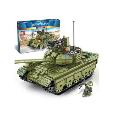 (КИЗ) Конструктор Sembo 105682 Танк Type 59, 812 дет., 42х32.8х6.8см