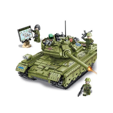 (КИЗ) Конструктор Sembo 105682 Танк Type 59, 812 дет., 42х32.8х6.8см