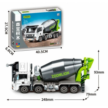 (КИЗ) Конструктор Sembo 705116 Техника Бетономешалка, 368 дет., 40.5х27.5х6.8
