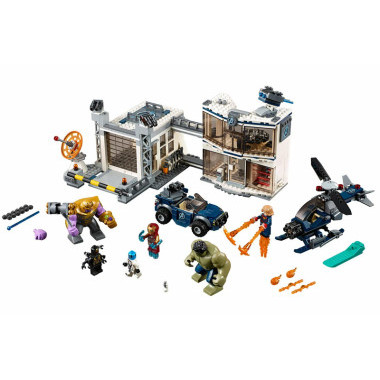 (КИЗ) Конструктор Bela 11262 Super Heroes Битва на базе Мстителей, 723 дет., 50х39х7 см.
