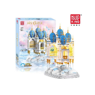 (КИЗ)Конструктор Mould King 16015 «Небесный замок» с подсветкой, 2866 деталей, 52х41х9