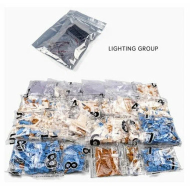 (КИЗ)Конструктор Mould King 16015 «Небесный замок» с подсветкой, 2866 деталей, 52х41х9