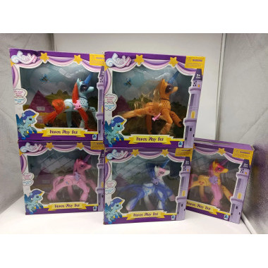 Игрушка Единорог Horse Play 17см без крыльев, на шарнирах, в ассортименте, в коробке 21.5х18см