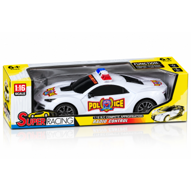 Машина полицейская на радиоуправлении Super Racing 1:16, 3 цвета, 6+ 26х7х10 см