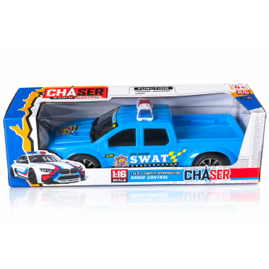 Полицейский пикап SWAT на радиоуправлении CHASER 1:16, 6+ 26х7х10 см