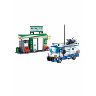 Конструктор Zhe Gao 912006 Сити "Полицейская машина" 463 дет. 48х38х7