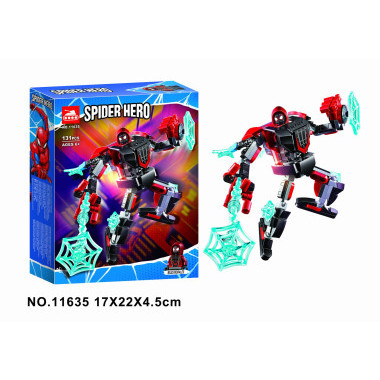 Конструктор BELA 11635 Super Heroes "Майлс Моралес: Робот"  131 дет. 17х22х4 см