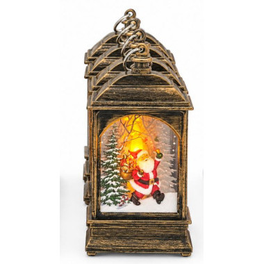 Новогодние декоративные фонарики «Зимняя сказка» с подсветкой, 13×7×5 см, 12 шт. в упаковке, цвета: серый, коричневый, белый, батарейки в комплекте