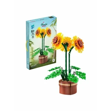 Конструктор Zuanma 101-9 Подсолнух 886 дет. 41x5.5x29