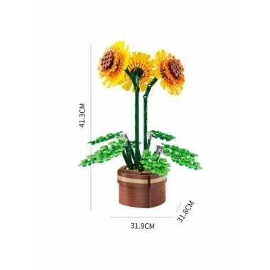 Конструктор Zuanma 101-9 Подсолнух 886 дет. 41x5.5x29