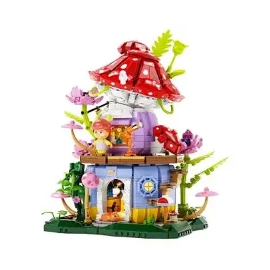 Конструктор Wonder Moon 805002 Грибной домик 1935 дет. 33.5x8.1x23.4 см