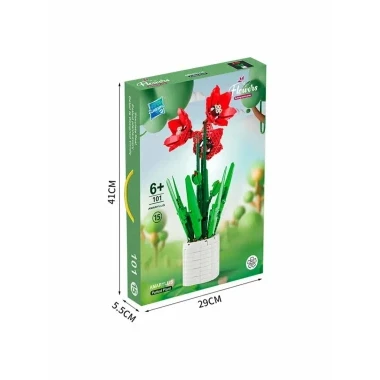 Конструктор Zuanma 101-15 Цветок Гиппеаструм 41x5.5x29