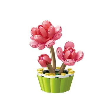 (КИЗ) Конструктор SEMBO 601285 Цветок в горшке 123 дет. 9X15X6