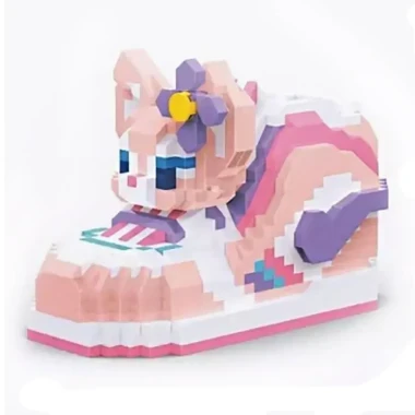(КИЗ) 3D-Конструктор Bricks Toy W2413 Мультяшный кроссовок, 184 дет 22х5х15 см