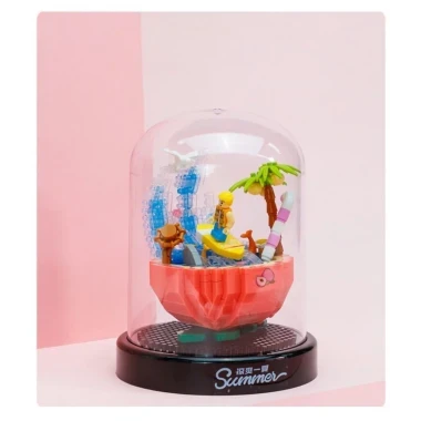 (КИЗ) Конструктор Cool Summer Balody 16343 Клубничный бассейн 623 дет. 13x13x16.3