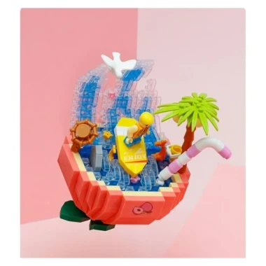 (КИЗ) Конструктор Cool Summer Balody 16343 Клубничный бассейн 623 дет. 13x13x16.3