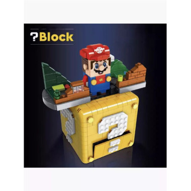(КИЗ) Конструктор Супер Марио Блок Знак вопроса из Super Mario, 788 дет.