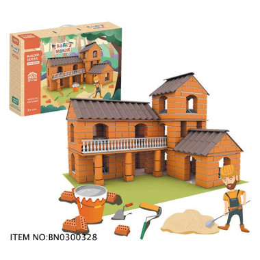 Конструктор DIY BY8810 Строительство из кирпичей и глины, Поместье, 461дет. 38x28x7