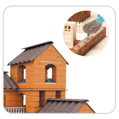 Конструктор DIY BY8810 Строительство из кирпичей и глины, Поместье, 461дет. 38x28x7