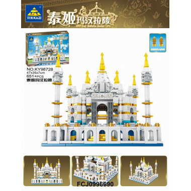 Конструктор KAZI 98728 Архитектура Тадж-Махал, 651 дет., 47х35х7 см