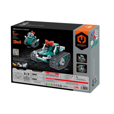 Конструктор iM.Master STEM 8029 Трансформер 3в1 на радиоуправлении (вездеход, 2 версии роботов), 460 дет.