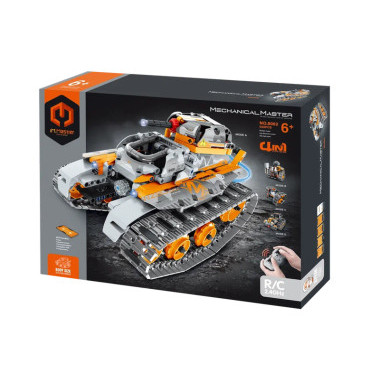 (КИЗ) Конструктор iM.Master STEM 8052 Трансформер 4в1 на радиоуправлении (робот, танк, трюковая машина, вездеход), 552 дет., 35x27x7 см