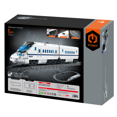 (КИЗ) Конструктор iM.Master STEM 8068 Железная дорога с трамваем CRH Harmony CRH5A, 587 дет.