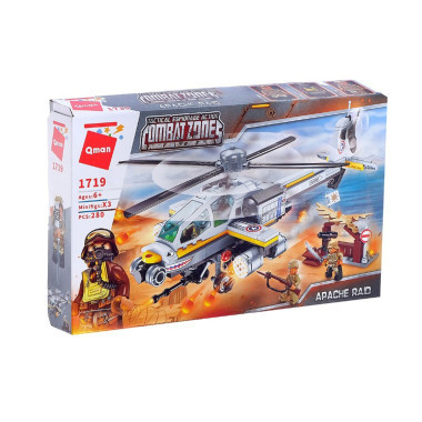 Конструктор Qman 1719 Combat Zone Рейд Апачей, 280 дет.