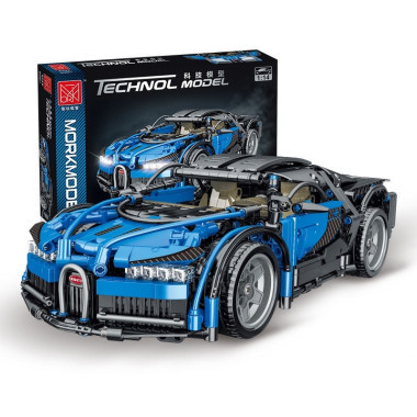 (КИЗ) Конструктор Mork 023001-1 Гоночная машинка Bugatti 1:14, 1225 дет.