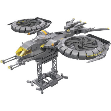 Конструктор Zhe Gao qj5008  Космический корабль Штурмовик Раптор, 887 дет., 59х35х8