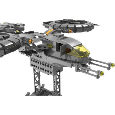 Конструктор Zhe Gao qj5008  Космический корабль Штурмовик Раптор, 887 дет., 59х35х8