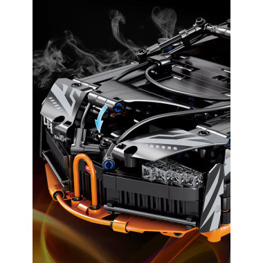 (КИЗ) Конструктор GBL KY1090 Спортивная машина Bugatti Supercar Flame Mecha 1311 дет., 62x42x9