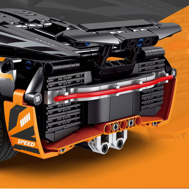 (КИЗ) Конструктор GBL KY1090 Спортивная машина Bugatti Supercar Flame Mecha 1311 дет., 62x42x9