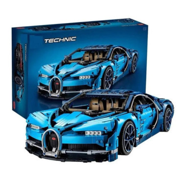 Конструктор Lepin 7802 Спортивная машина Blue Bugatti Chiron, 4031 дет.