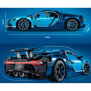 Конструктор Lepin 7802 Спортивная машина Blue Bugatti Chiron, 4031 дет.
