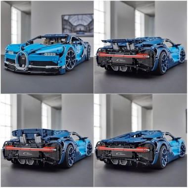 Конструктор Lepin 7802 Спортивная машина Blue Bugatti Chiron, 4031 дет.