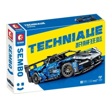 Конструктор Sembo 701951 Спортивная машина спорткар McLaren Senna GTR, 1404 дет., 62.5x41.5x8 см