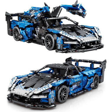 Конструктор Sembo 701951 Спортивная машина спорткар McLaren Senna GTR, 1404 дет., 62.5x41.5x8 см