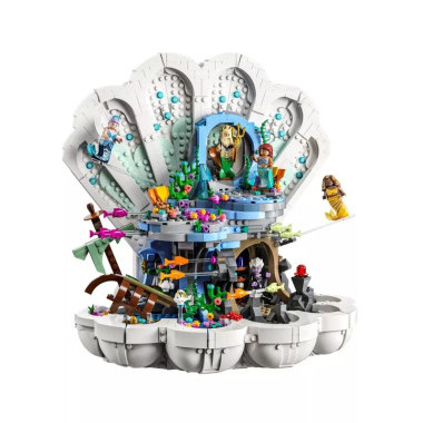 (КИЗ) Конструктор Lepin 68009 Принцессы Королевская ракушка Русалочки, 1808 дет., 58х43х10 см