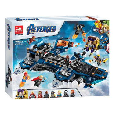 Конструктор Bela 11559 Super Heroes Мстители Геликарриер, 1286 дет., в коробке 50х39х10 см