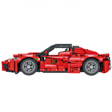 (КИЗ) Конструктор MORK 023014-1 Спортивная машина суперкар Ferrari LaFerrar 1:12, 1659 деталей