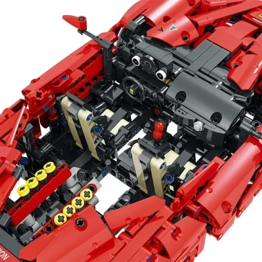 (КИЗ) Конструктор MORK 023014-1 Спортивная машина суперкар Ferrari LaFerrar 1:12, 1659 деталей